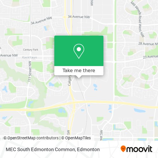 MEC South Edmonton Common map