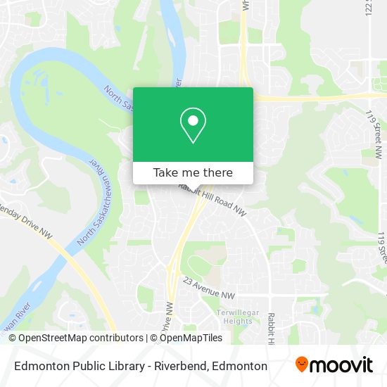 Edmonton Public Library - Riverbend map