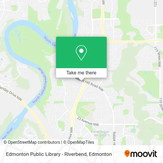 Edmonton Public Library - Riverbend map