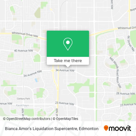 Bianca Amor's Liquidation Supercentre map