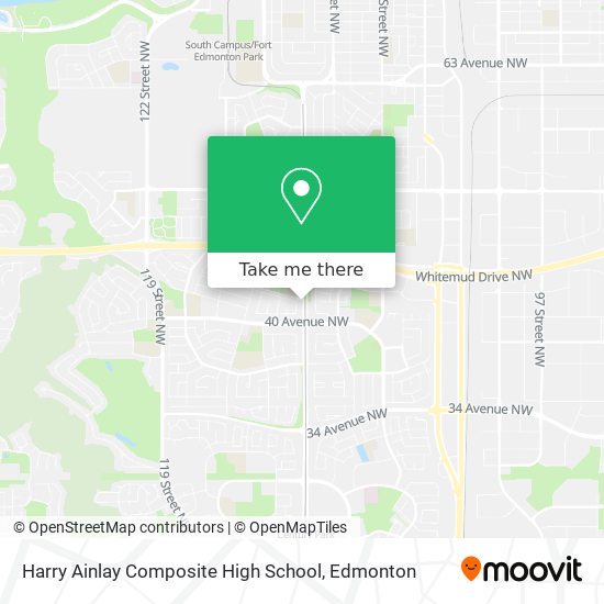 Harry Ainlay Composite High School map