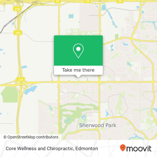 Core Wellness and Chiropractic map