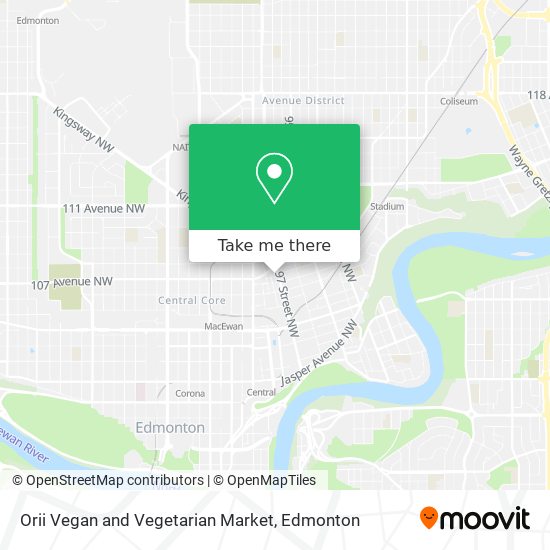 Orii Vegan and Vegetarian Market map