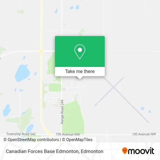 Canadian Forces Base Edmonton map
