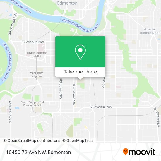 10450 72 Ave NW map