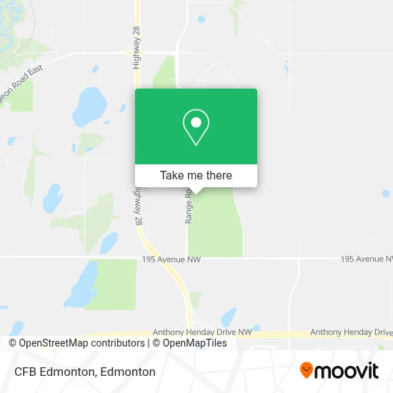 CFB Edmonton map