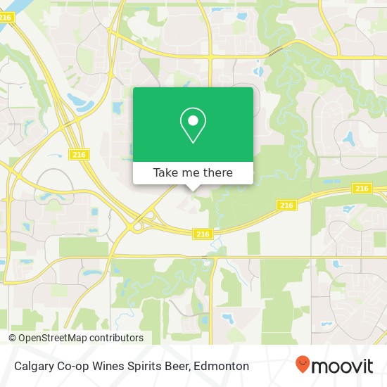 Calgary Co-op Wines Spirits Beer map