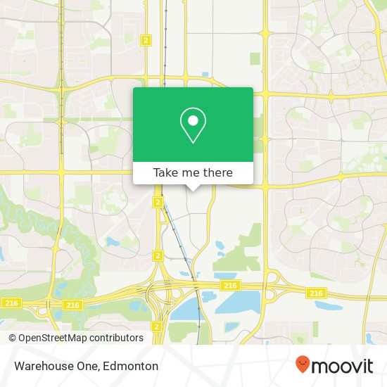 Warehouse One, 2045 98 St NW Edmonton, AB map