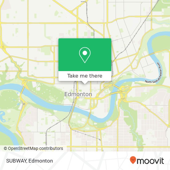 SUBWAY, 10621 100 Ave NW Edmonton, AB T5J 0B3 plan