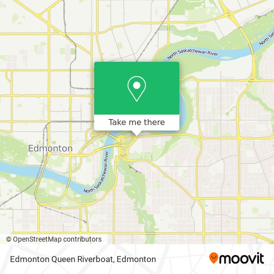 Edmonton Queen Riverboat map