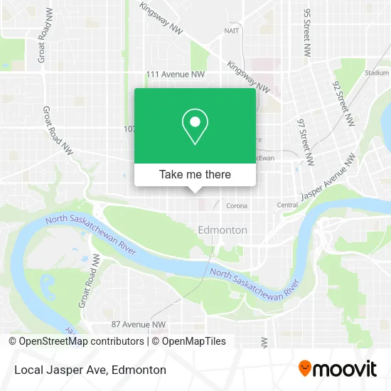 Local Jasper Ave map