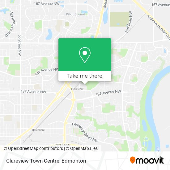 Clareview Town Centre map