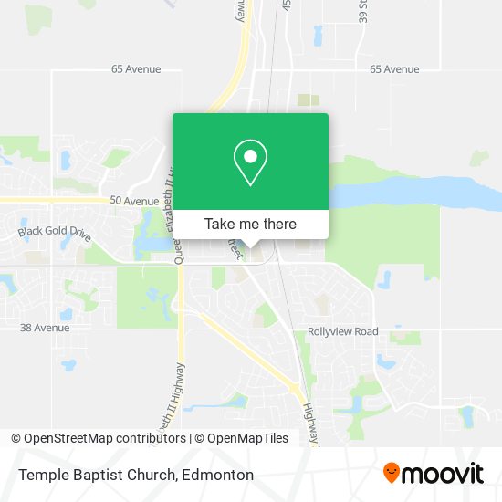 Temple Baptist Church map