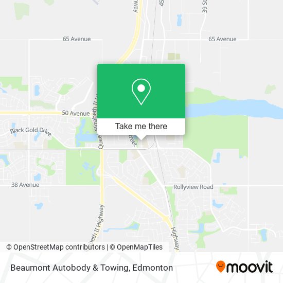 Beaumont Autobody & Towing map