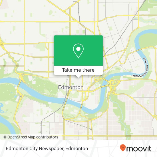 Edmonton City Newspaper map