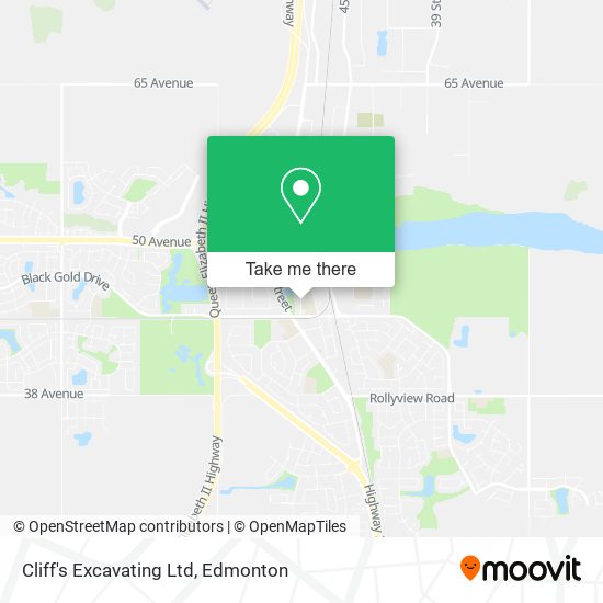 Cliff's Excavating Ltd map