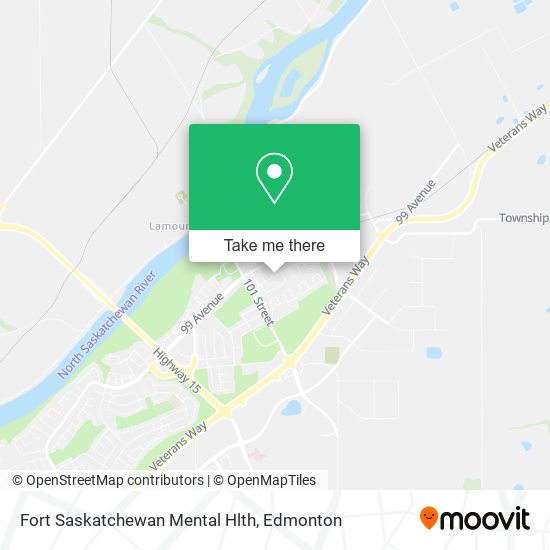 Fort Saskatchewan Mental Hlth map