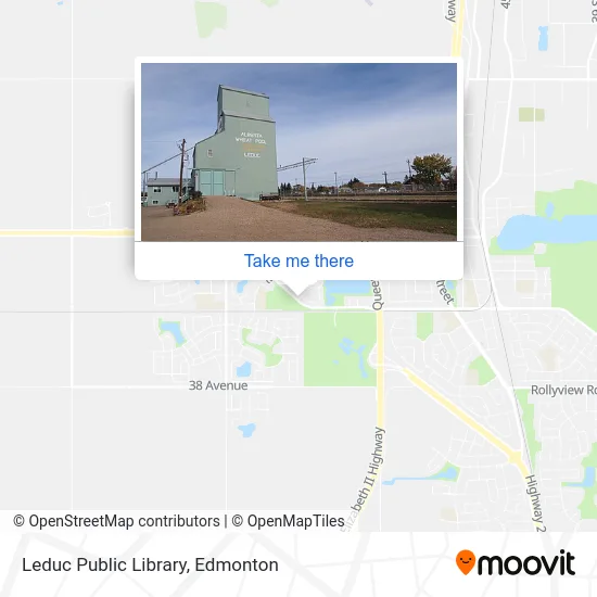 Leduc Public Library map