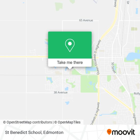 St Benedict School map