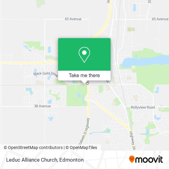 Leduc Alliance Church map