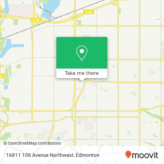 16811 106 Avenue Northwest map