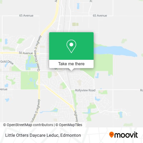 Little Otters Daycare Leduc map