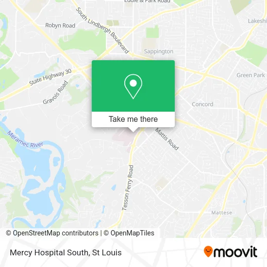 Mercy Hospital South map