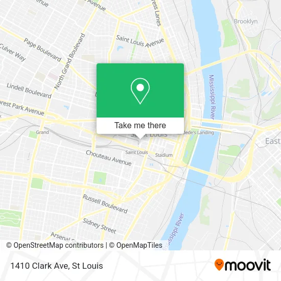 Mapa de 1410 Clark Ave