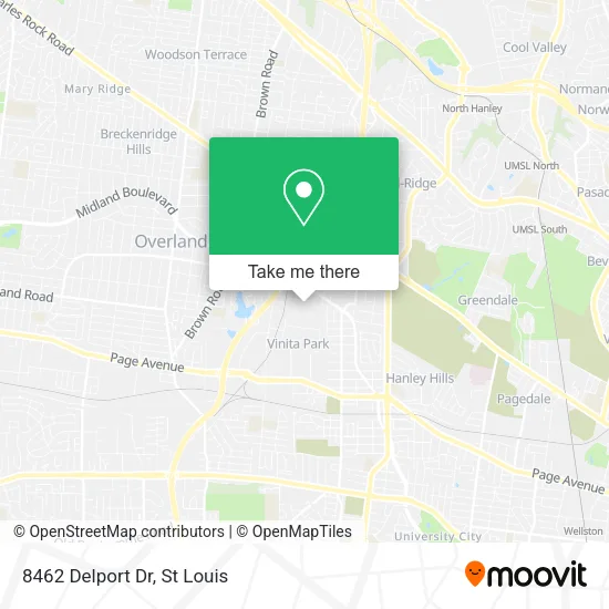 8462 Delport Dr map