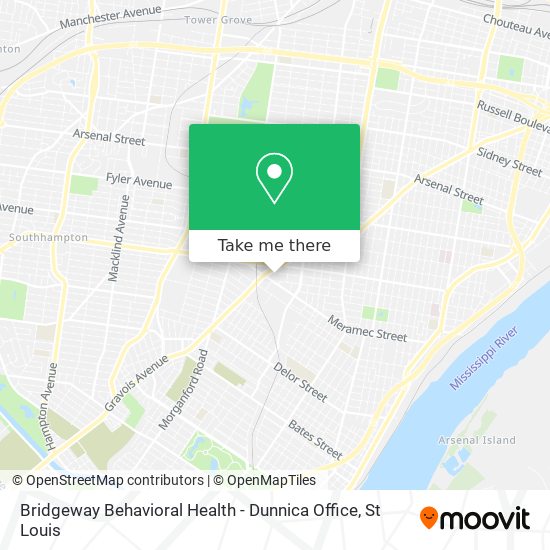 Bridgeway Behavioral Health - Dunnica Office map