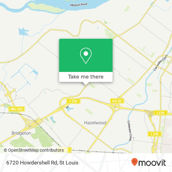 6720 Howdershell Rd map