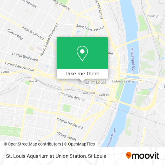 St. Louis Aquarium at Union Station map