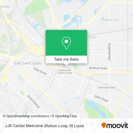 JJK Center Metrolink Station Loop map