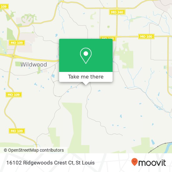 16102 Ridgewoods Crest Ct map