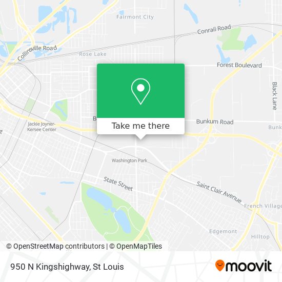 950 N Kingshighway map