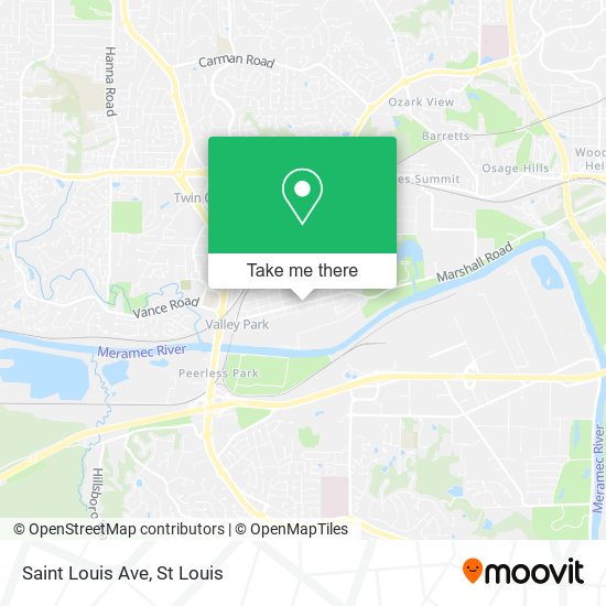 Saint Louis Ave map