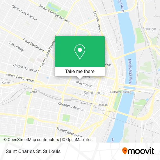 Saint Charles St map