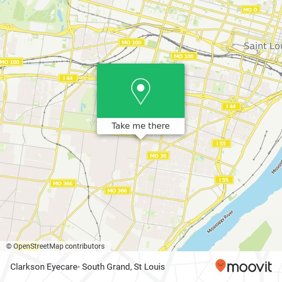 Clarkson Eyecare- South Grand map