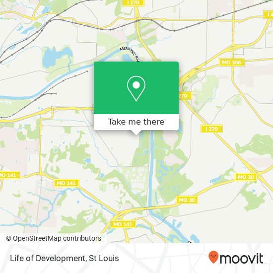 Life of Development map