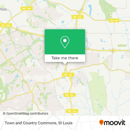 Town and Country Commons map