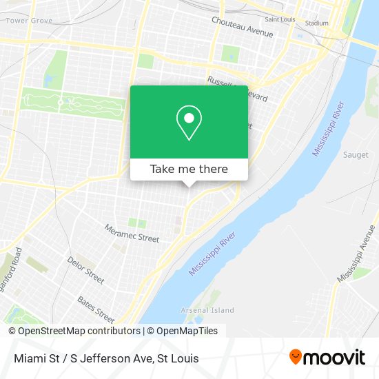 Miami St / S Jefferson Ave map