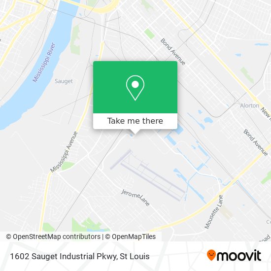 1602 Sauget Industrial Pkwy map
