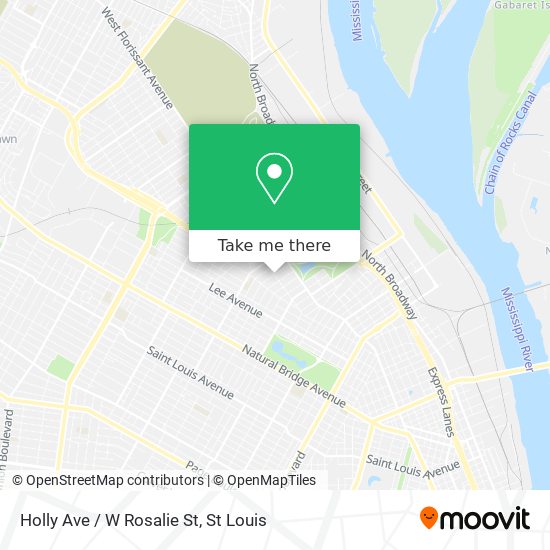 Holly Ave / W Rosalie St map