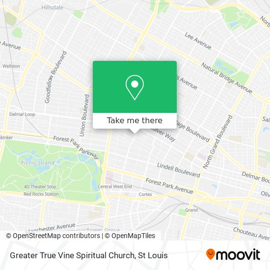 Greater True Vine Spiritual Church map