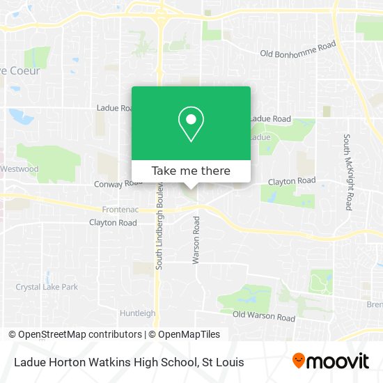Ladue Horton Watkins High School map