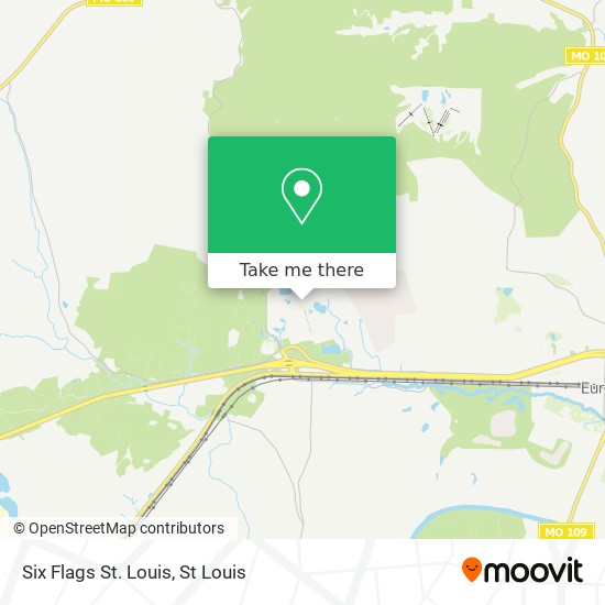 Mapa de Six Flags St. Louis
