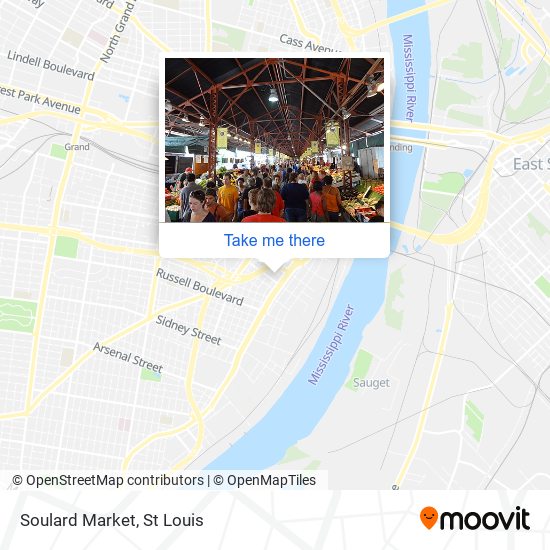 Mapa de Soulard Market