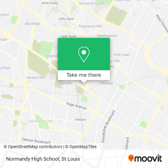 Mapa de Normandy High School