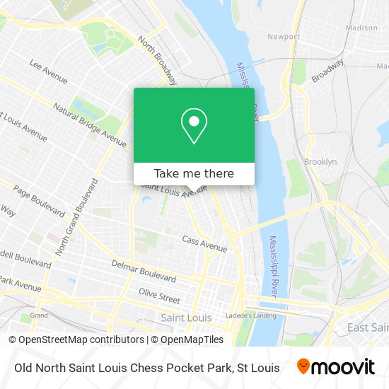 Old North Saint Louis Chess Pocket Park map