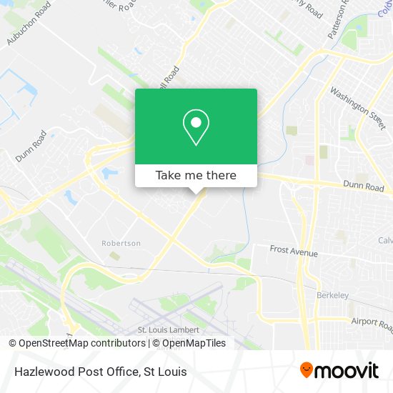 Hazlewood Post Office map